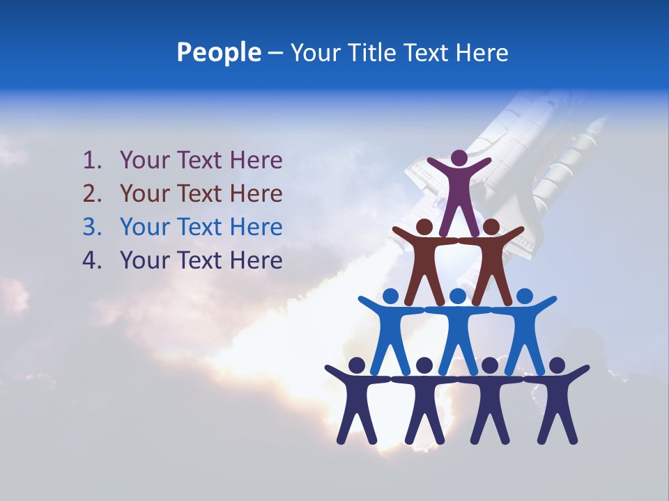 Spaceship Sunset Propulsion PowerPoint Template