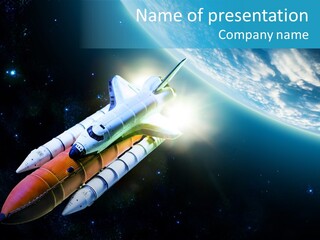 Shuttle Sun History PowerPoint Template
