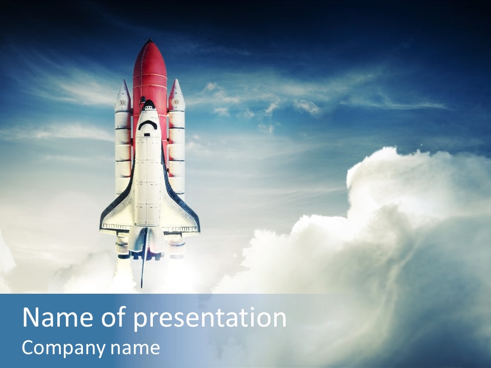 Take Off Adventure Nasa PowerPoint Template