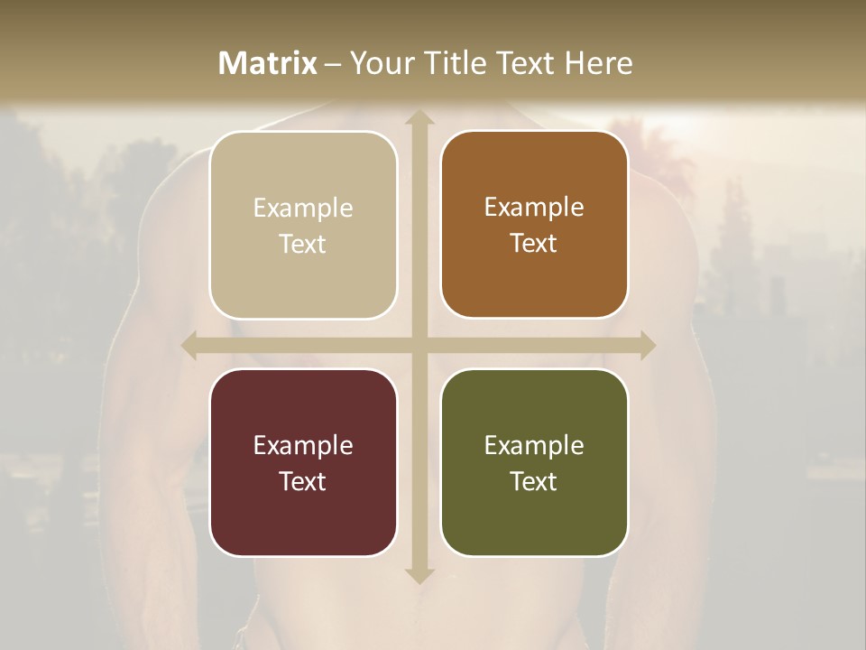 Masculine Pecs Lifestyle PowerPoint Template