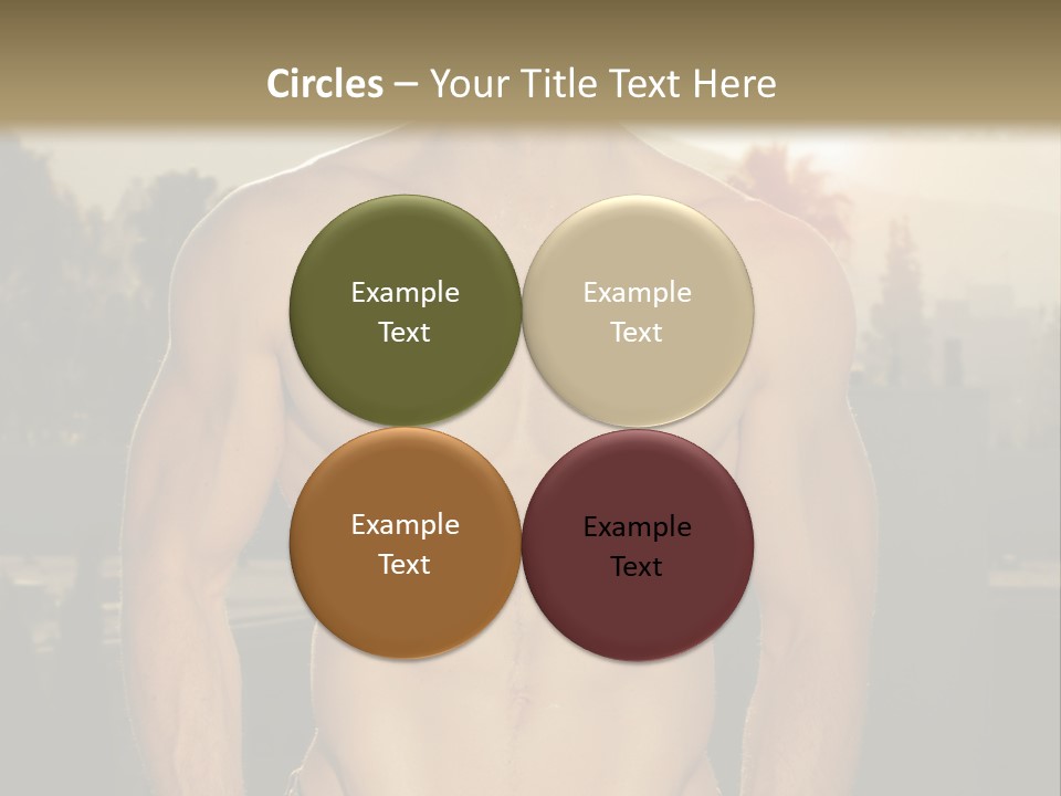 Masculine Pecs Lifestyle PowerPoint Template