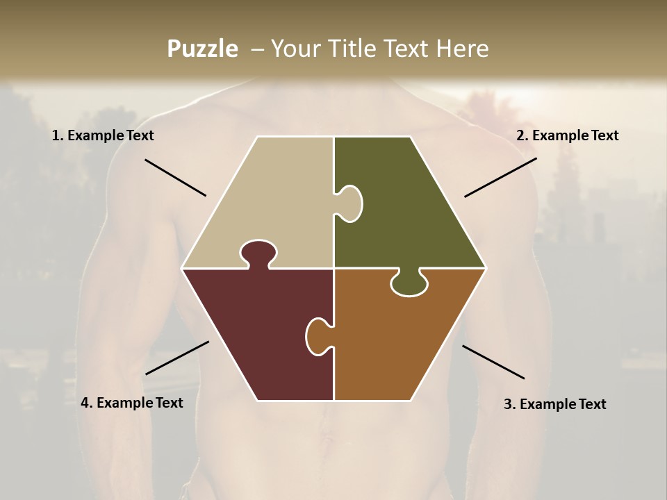 Masculine Pecs Lifestyle PowerPoint Template