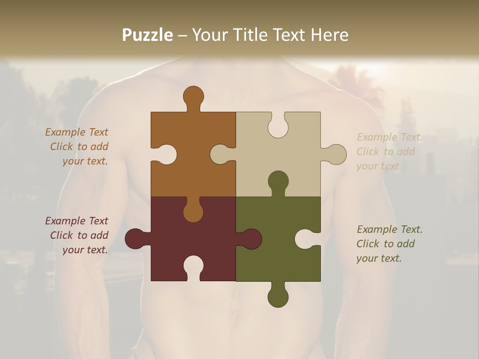 Masculine Pecs Lifestyle PowerPoint Template