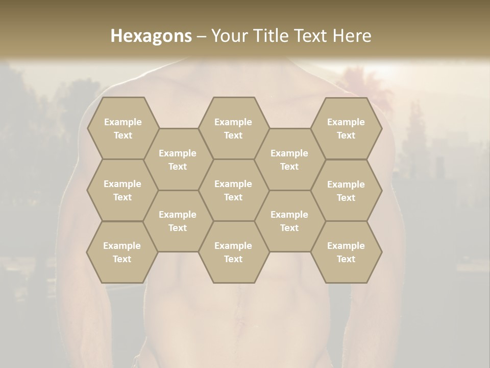 Masculine Pecs Lifestyle PowerPoint Template