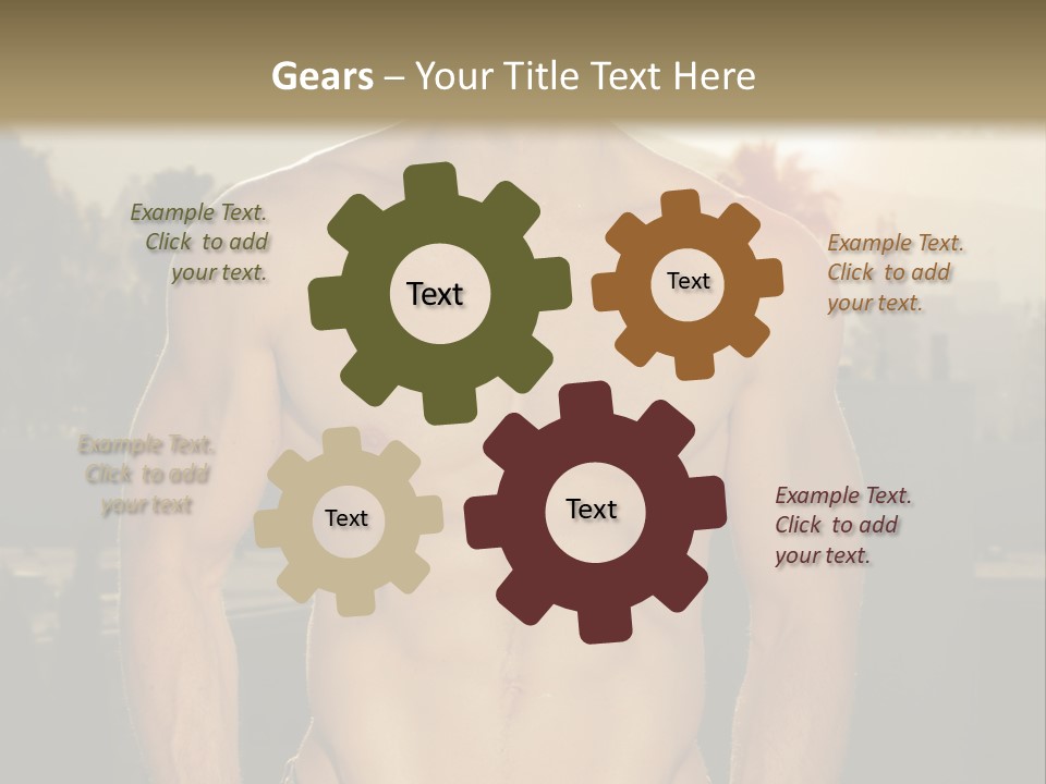 Masculine Pecs Lifestyle PowerPoint Template