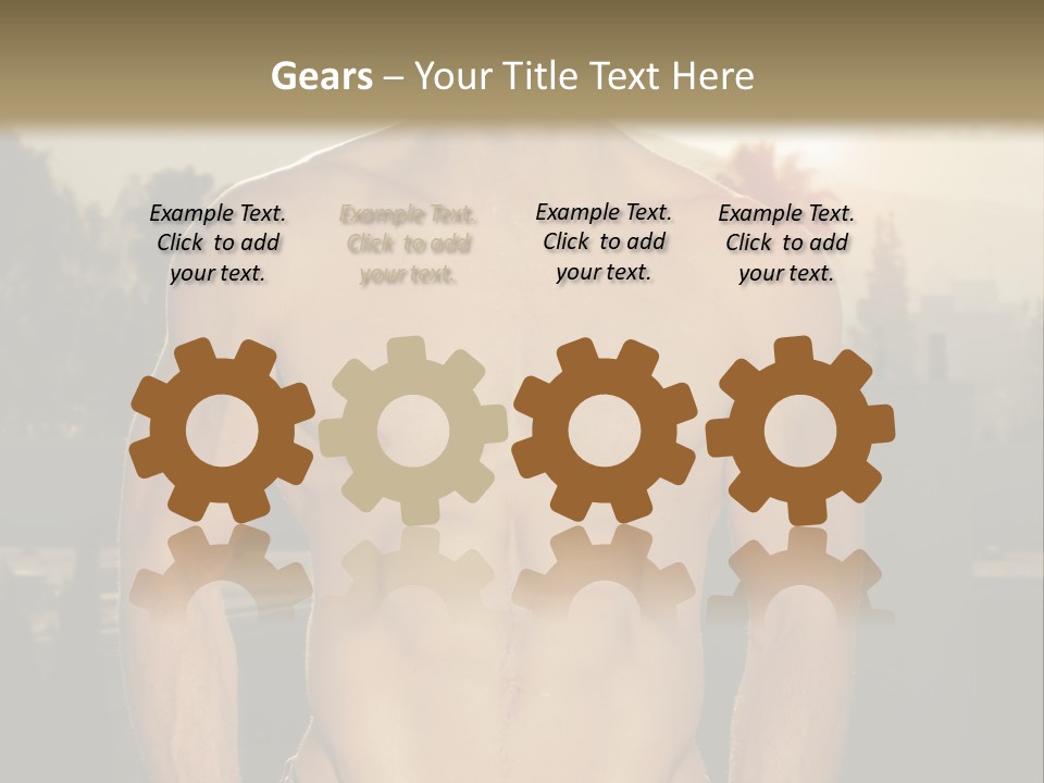 Masculine Pecs Lifestyle PowerPoint Template