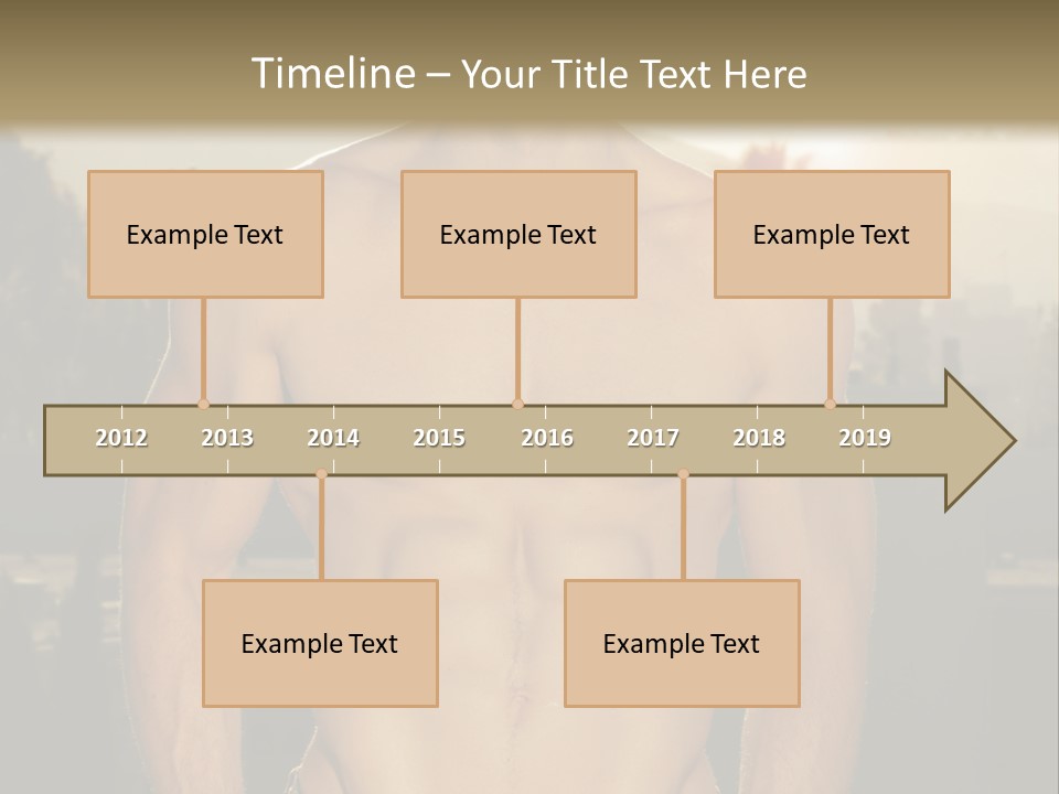 Masculine Pecs Lifestyle PowerPoint Template