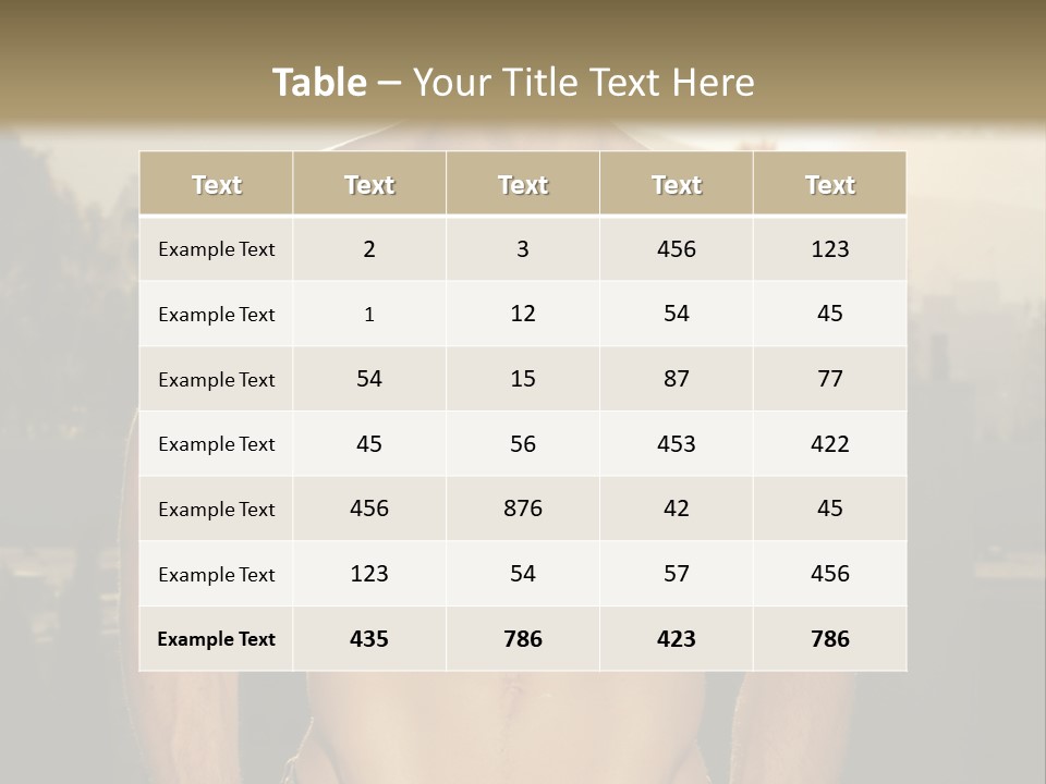 Masculine Pecs Lifestyle PowerPoint Template