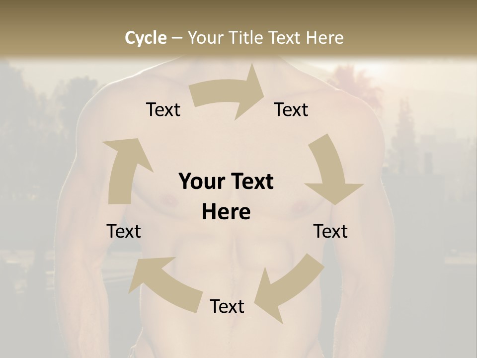 Masculine Pecs Lifestyle PowerPoint Template