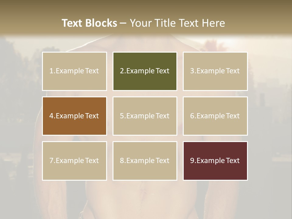 Masculine Pecs Lifestyle PowerPoint Template