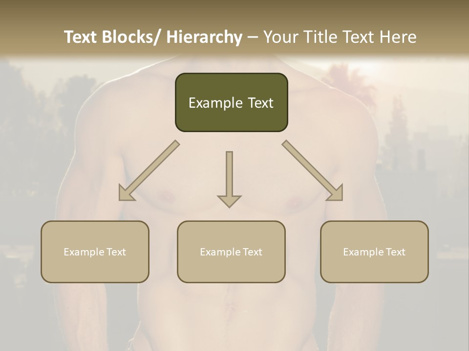 Masculine Pecs Lifestyle PowerPoint Template