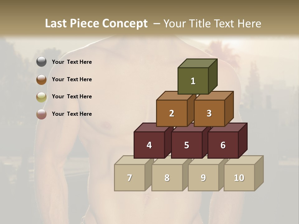 Masculine Pecs Lifestyle PowerPoint Template