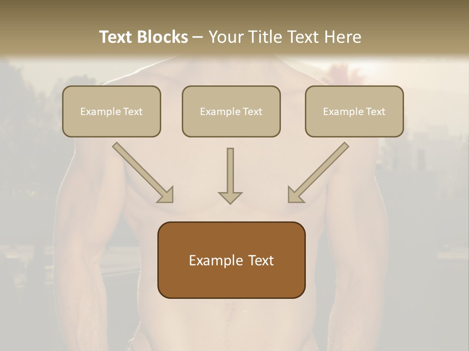 Masculine Pecs Lifestyle PowerPoint Template