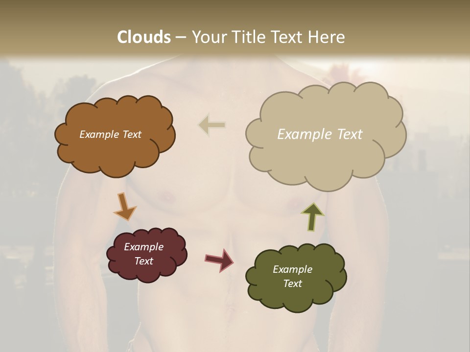 Masculine Pecs Lifestyle PowerPoint Template