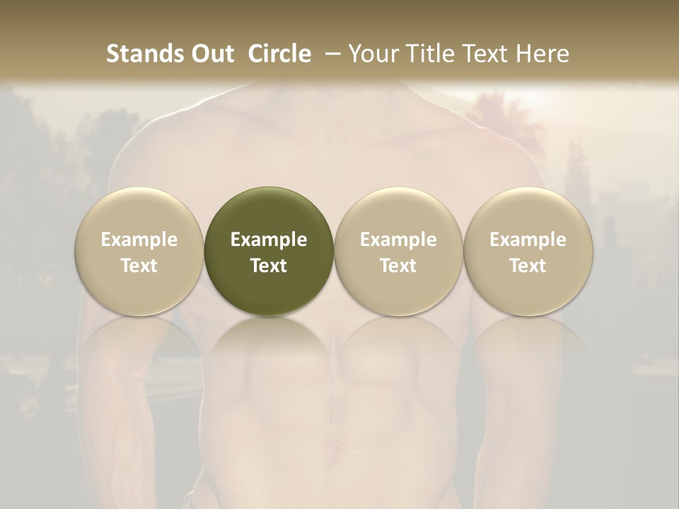 Masculine Pecs Lifestyle PowerPoint Template