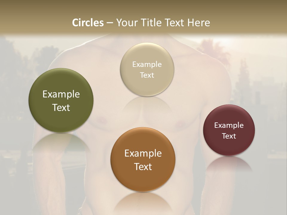 Masculine Pecs Lifestyle PowerPoint Template