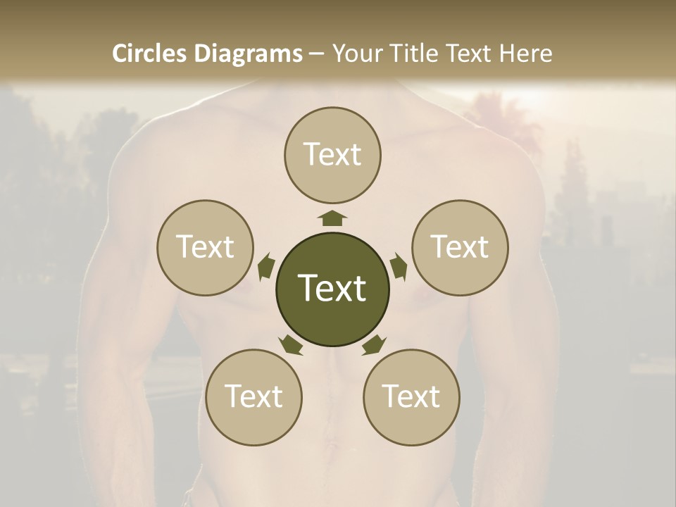 Masculine Pecs Lifestyle PowerPoint Template