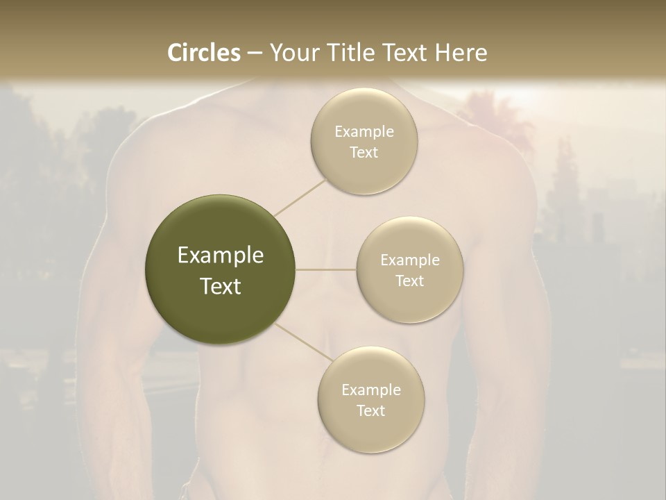 Masculine Pecs Lifestyle PowerPoint Template