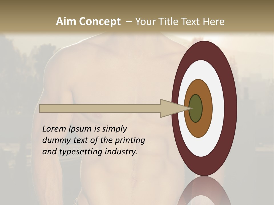 Masculine Pecs Lifestyle PowerPoint Template