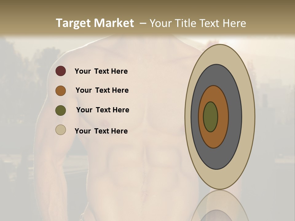 Masculine Pecs Lifestyle PowerPoint Template