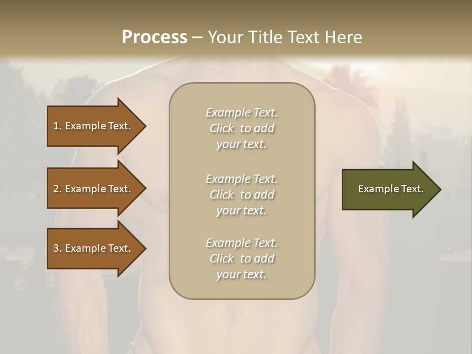 Masculine Pecs Lifestyle PowerPoint Template