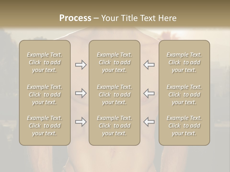 Masculine Pecs Lifestyle PowerPoint Template