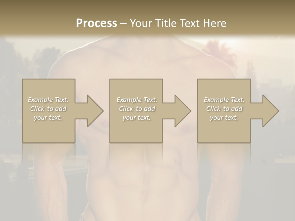 Masculine Pecs Lifestyle PowerPoint Template