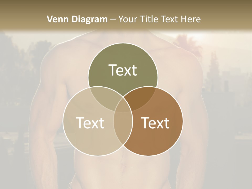 Masculine Pecs Lifestyle PowerPoint Template