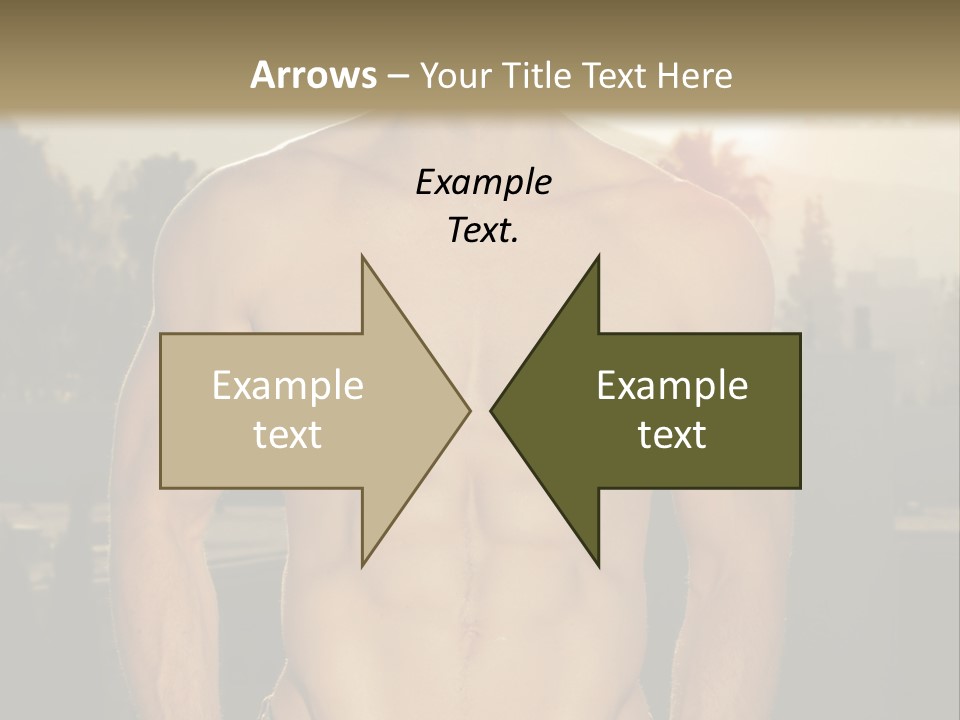 Masculine Pecs Lifestyle PowerPoint Template