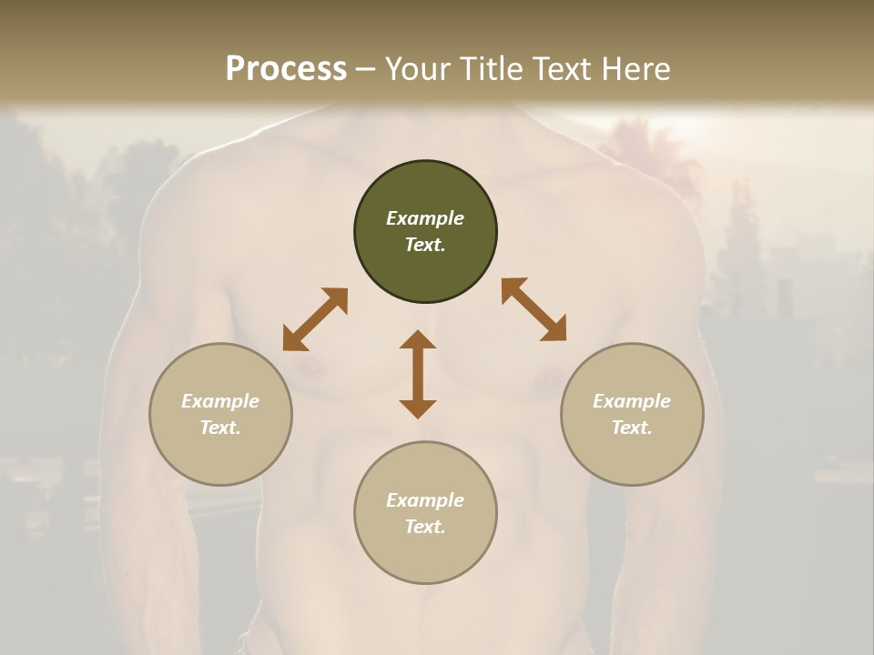 Masculine Pecs Lifestyle PowerPoint Template