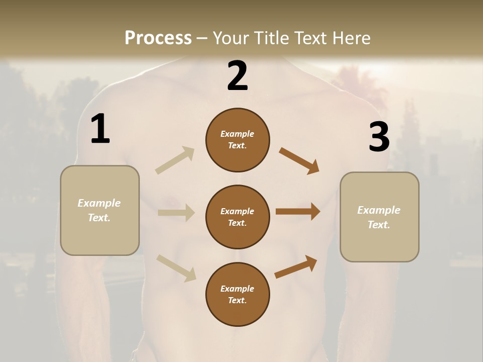 Masculine Pecs Lifestyle PowerPoint Template