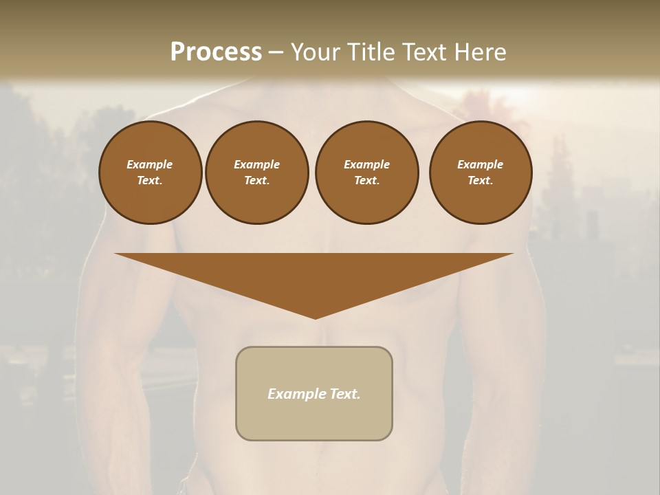 Masculine Pecs Lifestyle PowerPoint Template