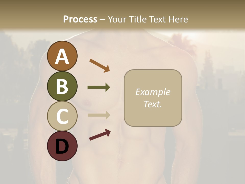 Masculine Pecs Lifestyle PowerPoint Template