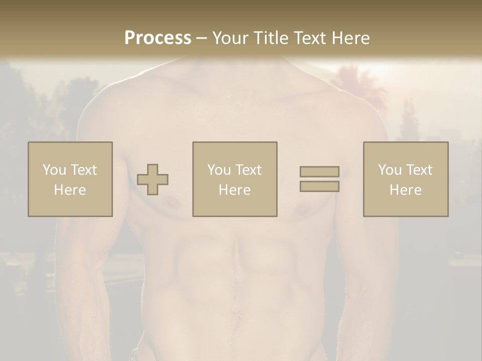 Masculine Pecs Lifestyle PowerPoint Template