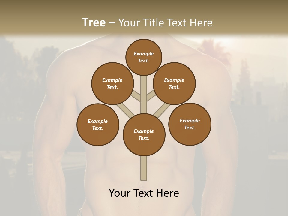Masculine Pecs Lifestyle PowerPoint Template