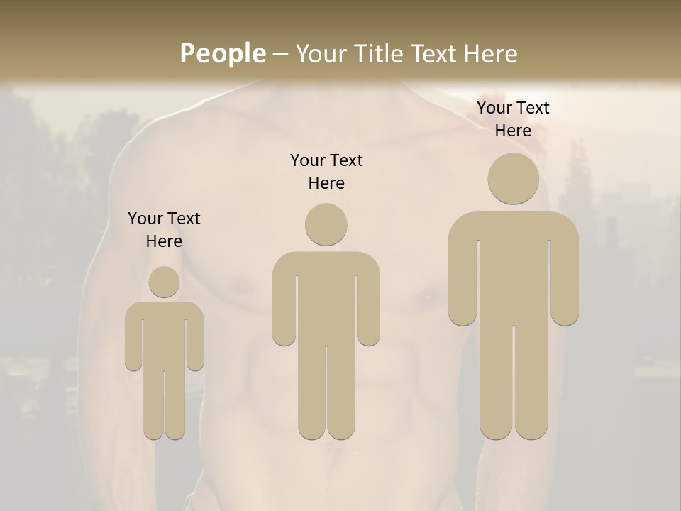 Masculine Pecs Lifestyle PowerPoint Template