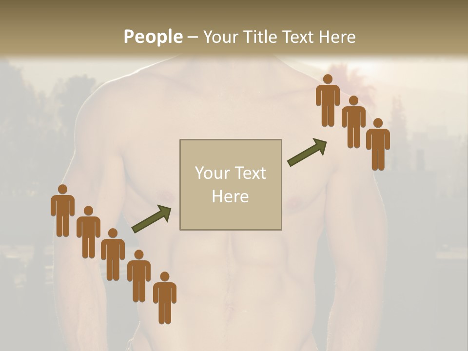 Masculine Pecs Lifestyle PowerPoint Template