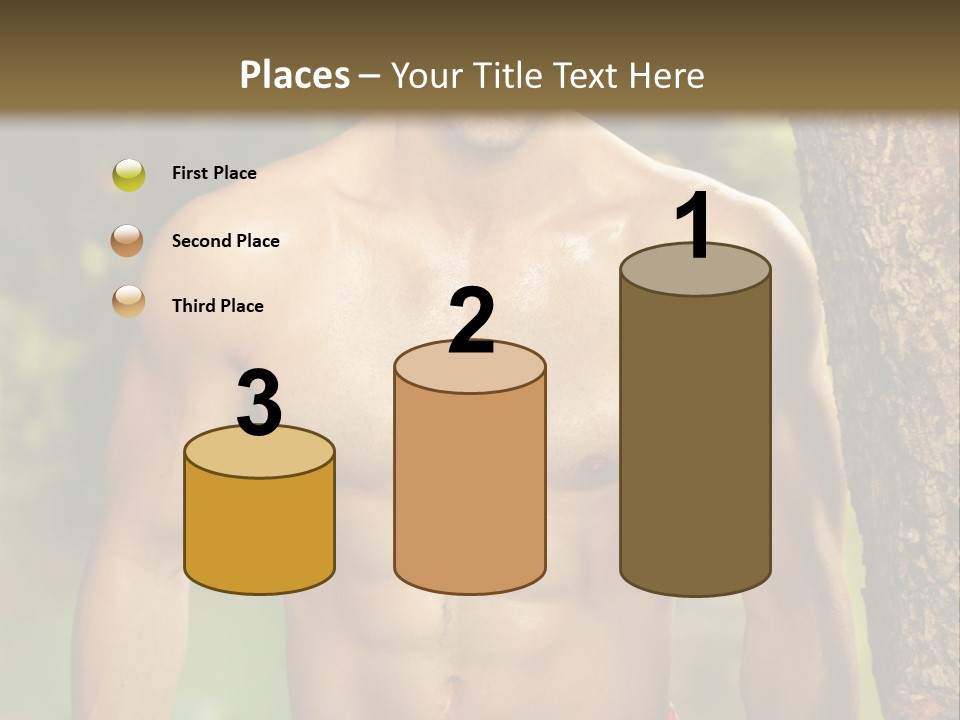Strong Power Model PowerPoint Template