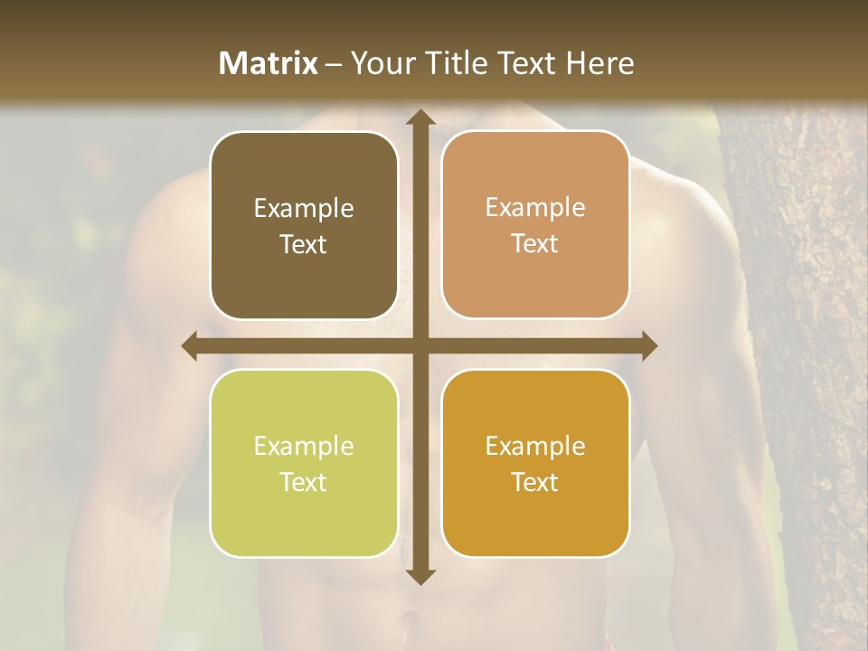 Strong Power Model PowerPoint Template