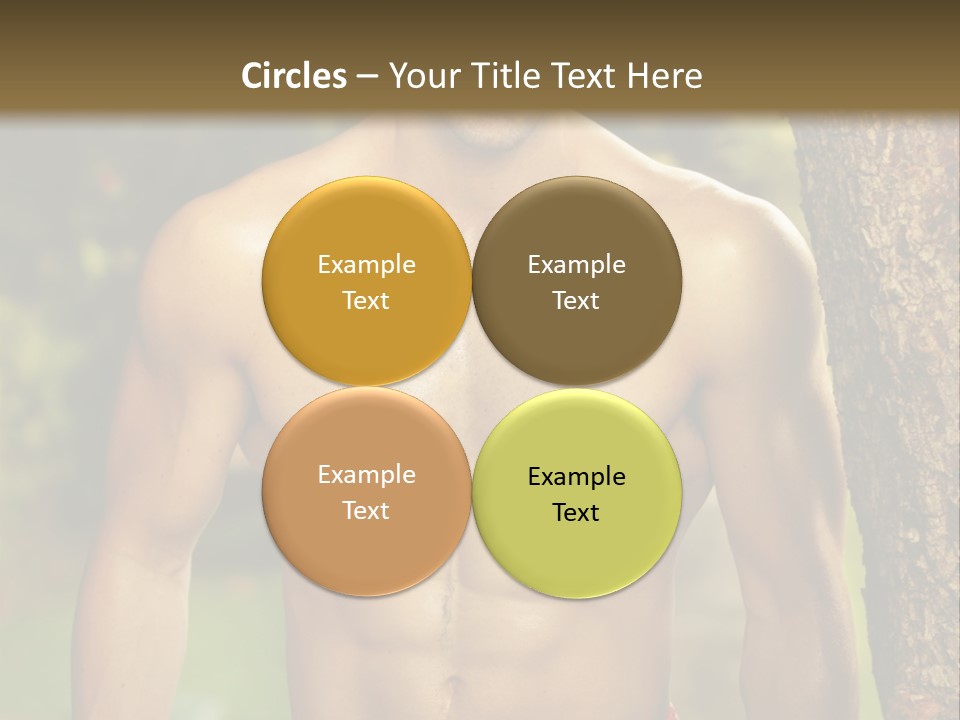 Strong Power Model PowerPoint Template