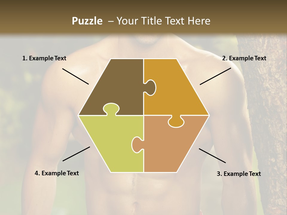 Strong Power Model PowerPoint Template