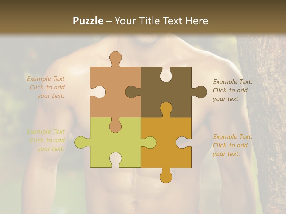 Strong Power Model PowerPoint Template