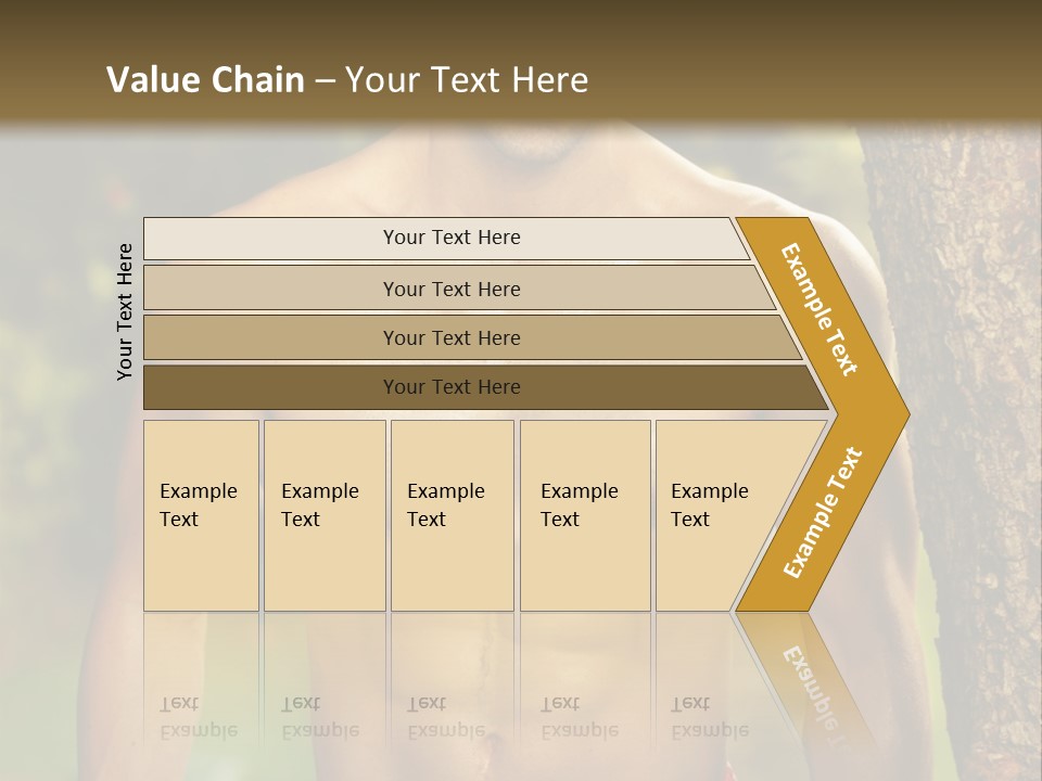 Strong Power Model PowerPoint Template