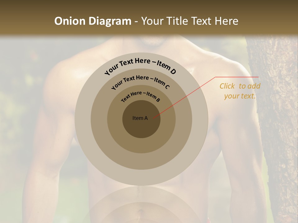 Strong Power Model PowerPoint Template