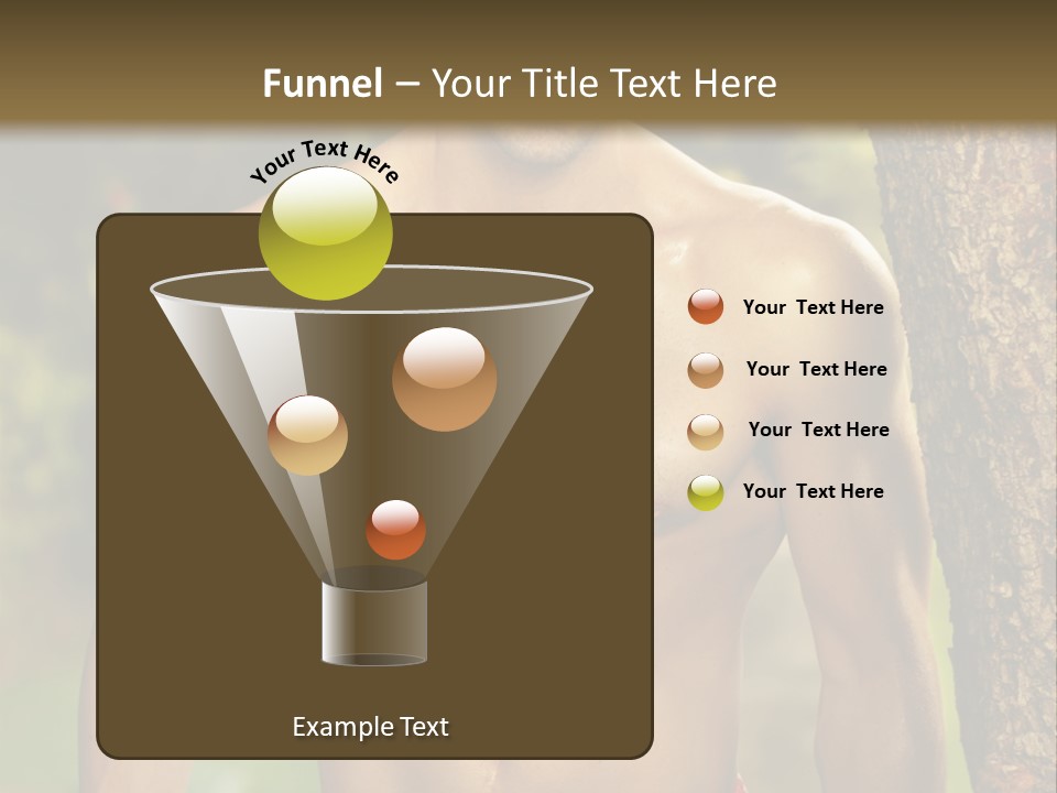 Strong Power Model PowerPoint Template