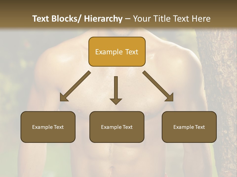 Strong Power Model PowerPoint Template