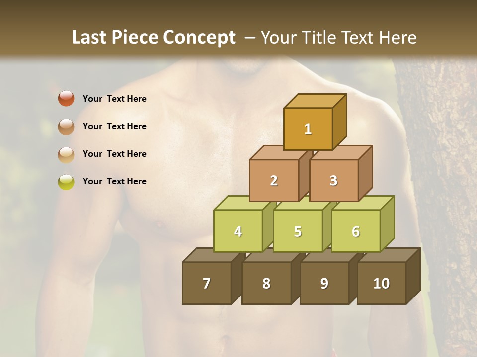 Strong Power Model PowerPoint Template