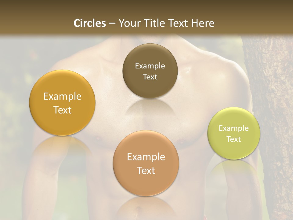Strong Power Model PowerPoint Template
