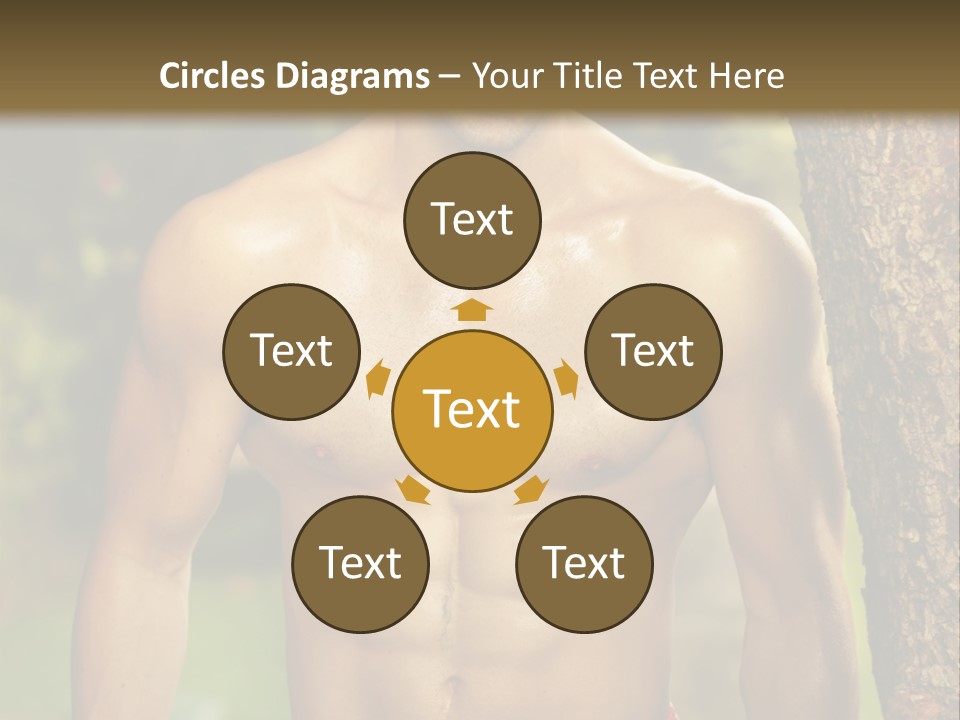 Strong Power Model PowerPoint Template