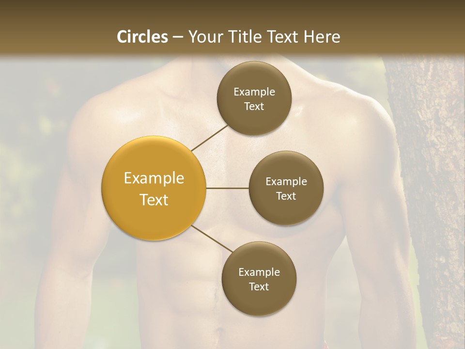 Strong Power Model PowerPoint Template